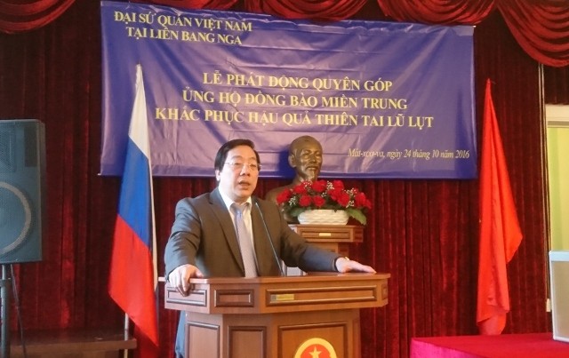 Đại sứ quán Việt Nam tại LB Nga phát động quyên góp ủng hộ đồng bào miền Trung  - ảnh 1